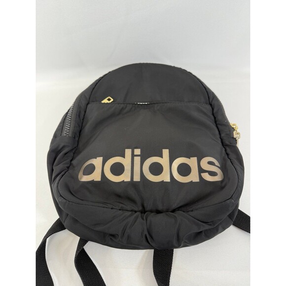 Adidas Core Mini Backpack Black Adjustable Straps Unisex - Picture 2 of 6